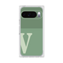 プレミアムスクエアケース［ オリジナル - initial two tone - V green ］