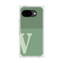 プレミアムスクエアケース［ オリジナル - initial two tone - V green ］