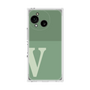 プレミアムスクエアケース［ オリジナル - initial two tone - V green ］