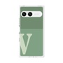 プレミアムスクエアケース［ オリジナル - initial two tone - V green ］