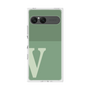 プレミアムスクエアケース［ オリジナル - initial two tone - V green ］