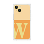 プレミアムスクエアケース［ オリジナル - initial two tone - W orange ］