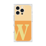 プレミアムスクエアケース［ オリジナル - initial two tone - W orange ］