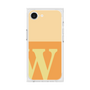 プレミアムスクエアケース［ オリジナル - initial two tone - W orange ］