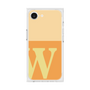 プレミアムスクエアケース［ オリジナル - initial two tone - W orange ］
