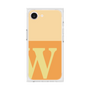 プレミアムスクエアケース［ オリジナル - initial two tone - W orange ］