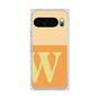 プレミアムスクエアケース［ オリジナル - initial two tone - W orange ］