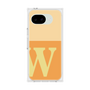 プレミアムスクエアケース［ オリジナル - initial two tone - W orange ］