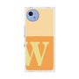 プレミアムスクエアケース［ オリジナル - initial two tone - W orange ］
