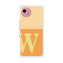 プレミアムスクエアケース［ オリジナル - initial two tone - W orange ］