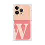 プレミアムスクエアケース［ オリジナル - initial two tone - W pink ］