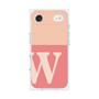 プレミアムスクエアケース［ オリジナル - initial two tone - W pink ］