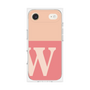 プレミアムスクエアケース［ オリジナル - initial two tone - W pink ］
