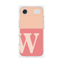 プレミアムスクエアケース［ オリジナル - initial two tone - W pink ］
