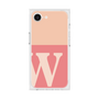 プレミアムスクエアケース［ オリジナル - initial two tone - W pink ］