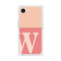 プレミアムスクエアケース［ オリジナル - initial two tone - W pink ］
