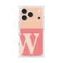 プレミアムスクエアケース［ オリジナル - initial two tone - W pink ］
