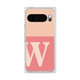 プレミアムスクエアケース［ オリジナル - initial two tone - W pink ］