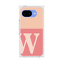 プレミアムスクエアケース［ オリジナル - initial two tone - W pink ］