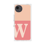 プレミアムスクエアケース［ オリジナル - initial two tone - W pink ］