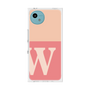 プレミアムスクエアケース［ オリジナル - initial two tone - W pink ］