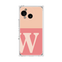 プレミアムスクエアケース［ オリジナル - initial two tone - W pink ］