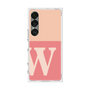プレミアムスクエアケース［ オリジナル - initial two tone - W pink ］