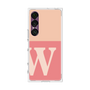 プレミアムスクエアケース［ オリジナル - initial two tone - W pink ］