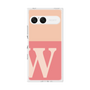プレミアムスクエアケース［ オリジナル - initial two tone - W pink ］