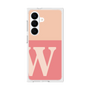 プレミアムスクエアケース［ オリジナル - initial two tone - W pink ］