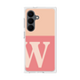 プレミアムスクエアケース［ オリジナル - initial two tone - W pink ］