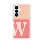 プレミアムスクエアケース［ オリジナル - initial two tone - W pink ］
