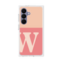 プレミアムスクエアケース［ オリジナル - initial two tone - W pink ］