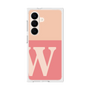 プレミアムスクエアケース［ オリジナル - initial two tone - W pink ］