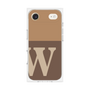 プレミアムスクエアケース［ オリジナル - initial two tone - W brown ］