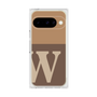 プレミアムスクエアケース［ オリジナル - initial two tone - W brown ］