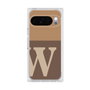 プレミアムスクエアケース［ オリジナル - initial two tone - W brown ］