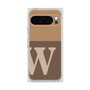 プレミアムスクエアケース［ オリジナル - initial two tone - W brown ］