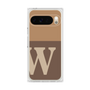 プレミアムスクエアケース［ オリジナル - initial two tone - W brown ］