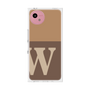 プレミアムスクエアケース［ オリジナル - initial two tone - W brown ］