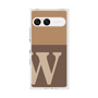 プレミアムスクエアケース［ オリジナル - initial two tone - W brown ］