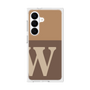 プレミアムスクエアケース［ オリジナル - initial two tone - W brown ］