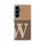 プレミアムスクエアケース［ オリジナル - initial two tone - W brown ］