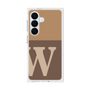 プレミアムスクエアケース［ オリジナル - initial two tone - W brown ］