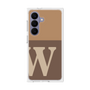 プレミアムスクエアケース［ オリジナル - initial two tone - W brown ］