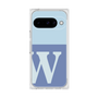 プレミアムスクエアケース［ オリジナル - initial two tone - W blue ］