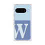 プレミアムスクエアケース［ オリジナル - initial two tone - W blue ］