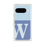 プレミアムスクエアケース［ オリジナル - initial two tone - W blue ］