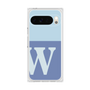 プレミアムスクエアケース［ オリジナル - initial two tone - W blue ］