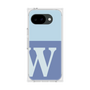 プレミアムスクエアケース［ オリジナル - initial two tone - W blue ］